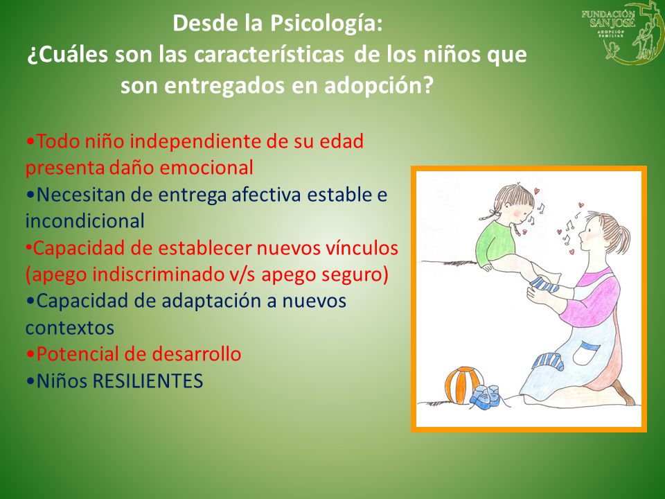Desde la Psicología: ¿Cuáles son las características de los niños que son entregados en adopción