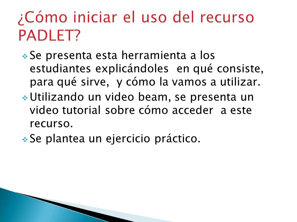 ¿Cómo iniciar el uso del recurso PADLET