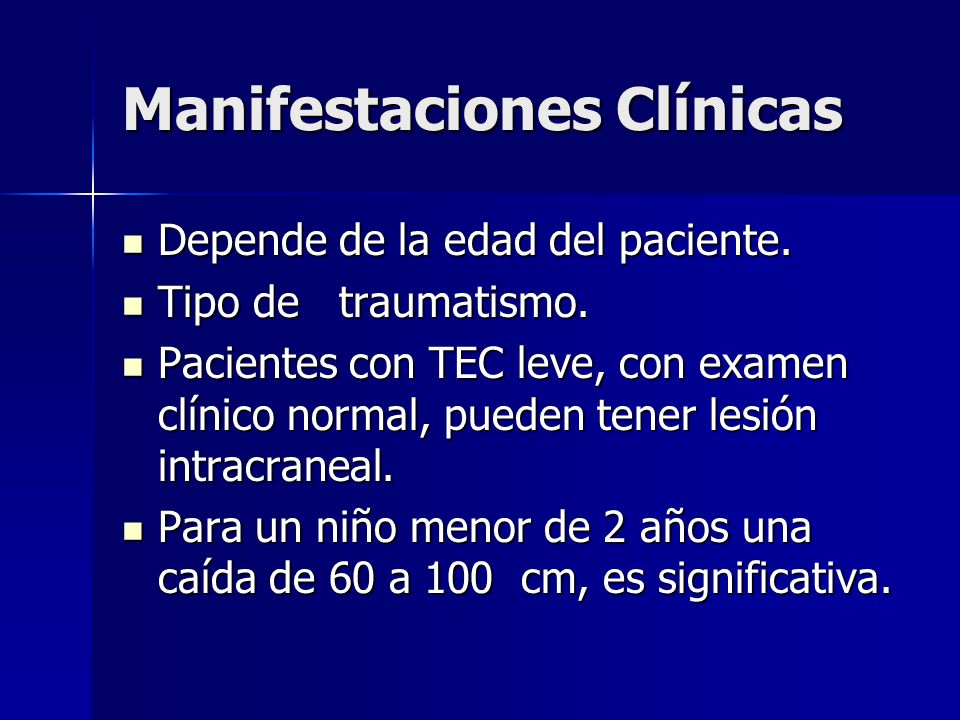Manifestaciones Clínicas