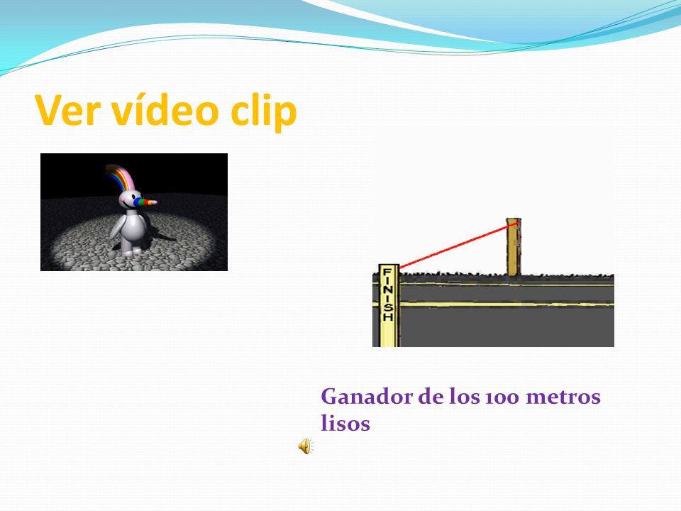 Ver vídeo clip Ganador de los 100 metros lisos