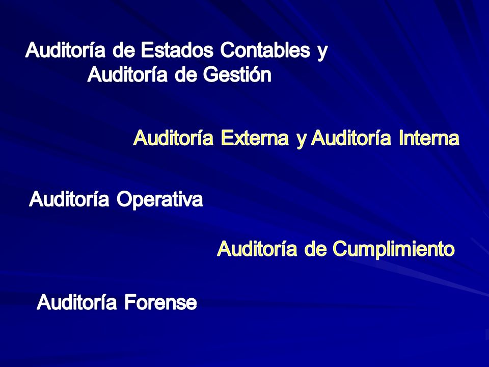Auditoría de Estados Contables y Auditoría de Gestión