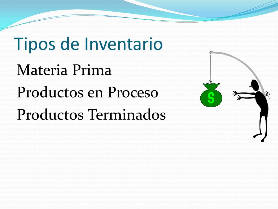 Tipos de Inventario Materia Prima Productos en Proceso Productos Terminados