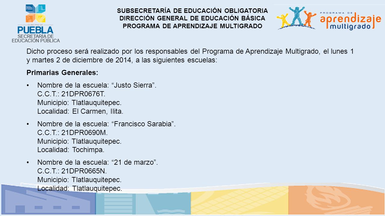 SUBSECRETARÍA DE EDUCACIÓN OBLIGATORIA