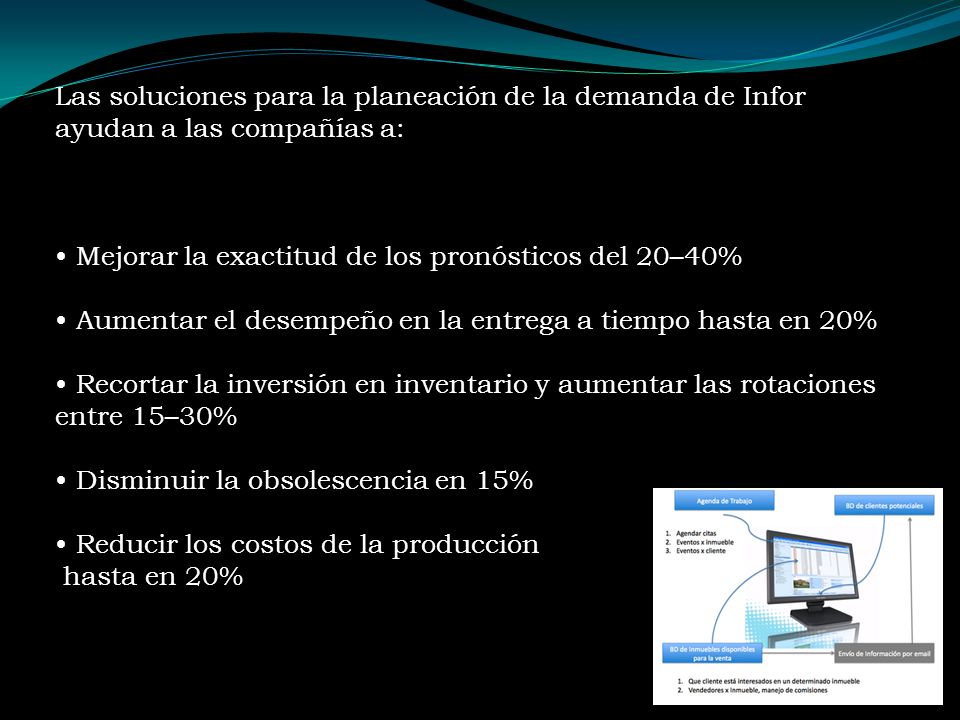 Las soluciones para la planeación de la demanda de Infor ayudan a las compañías a: