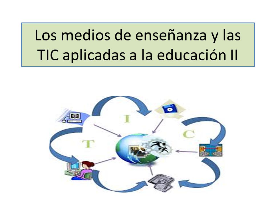 Los medios de enseñanza y las TIC aplicadas a la educación II