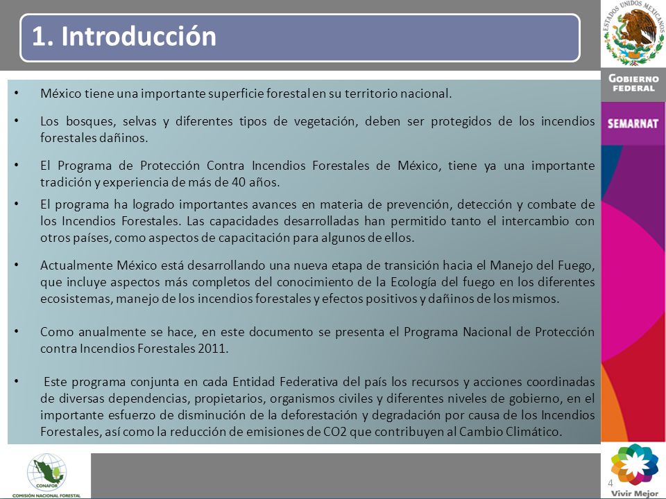 1. Introducción México tiene una importante superficie forestal en su territorio nacional.