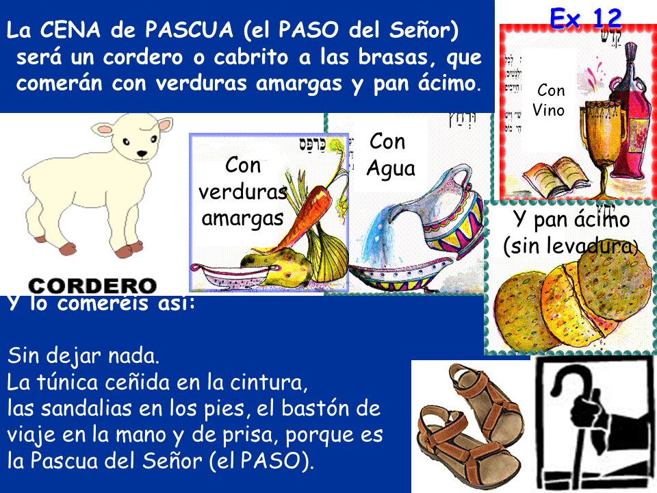 Ex 12 La CENA de PASCUA (el PASO del Señor)