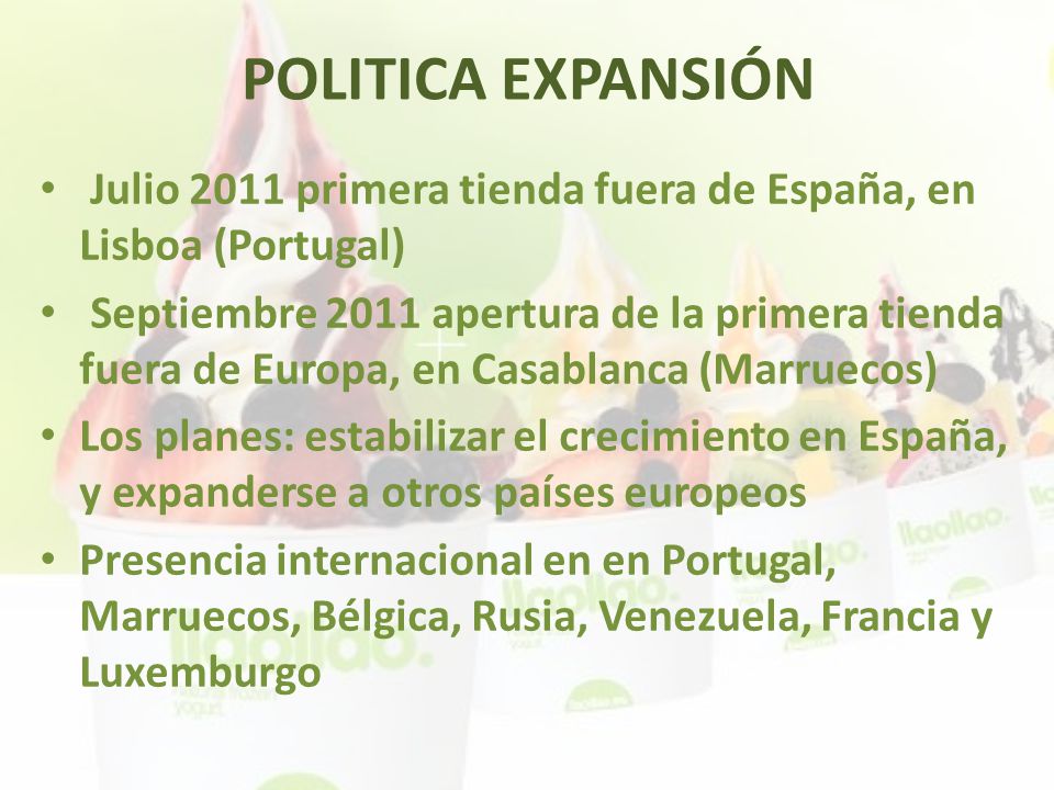 POLITICA EXPANSIÓN Julio 2011 primera tienda fuera de España, en Lisboa (Portugal)