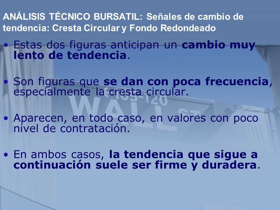 Estas dos figuras anticipan un cambio muy lento de tendencia.