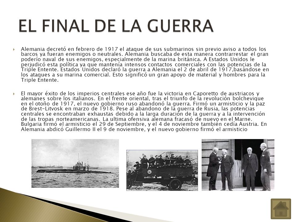 EL FINAL DE LA GUERRA