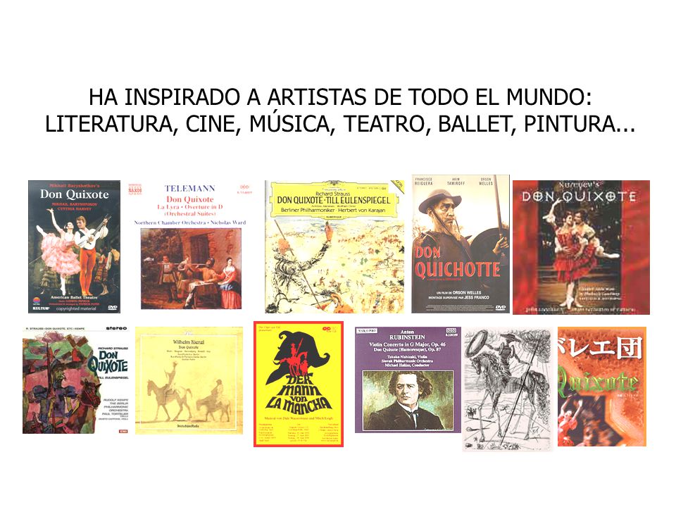 HA INSPIRADO A ARTISTAS DE TODO EL MUNDO: LITERATURA, CINE, MÚSICA, TEATRO, BALLET, PINTURA...