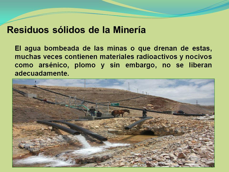Residuos sólidos de la Minería