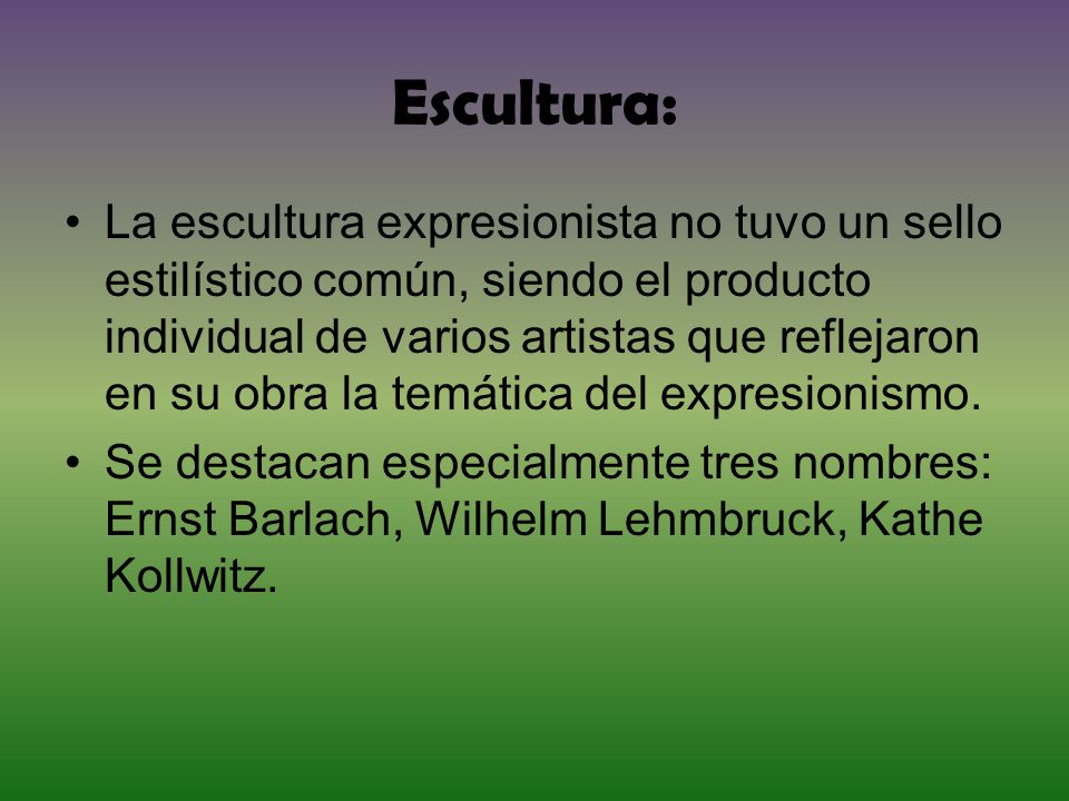 Escultura: