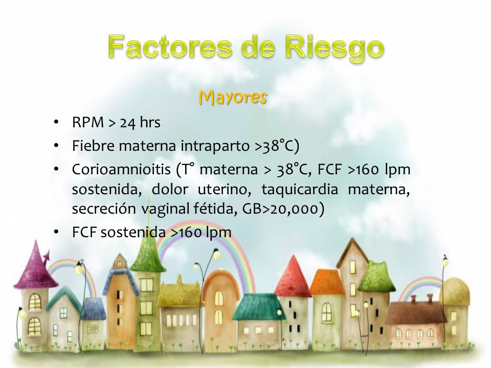Factores de Riesgo Mayores RPM > 24 hrs
