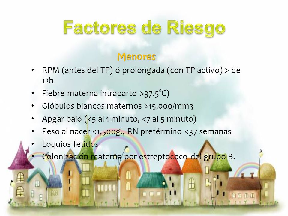 Factores de Riesgo Menores