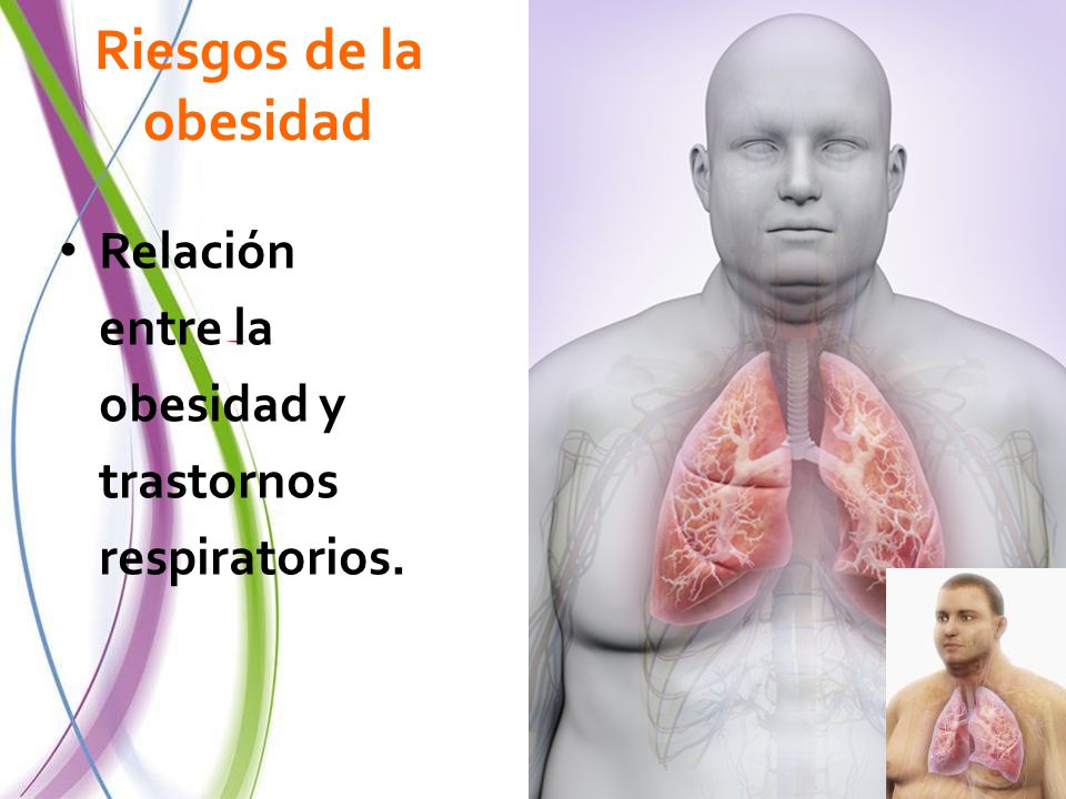 Riesgos de la obesidad Relación entre la obesidad y trastornos respiratorios.