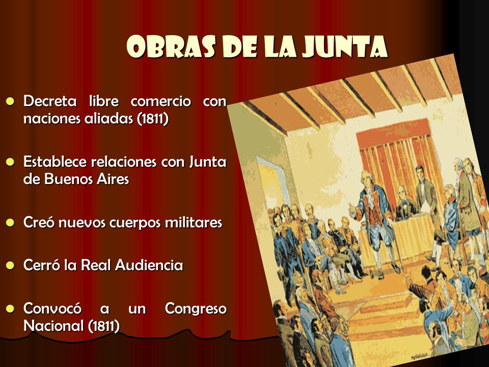 Obras de la Junta Decreta libre comercio con naciones aliadas (1811)