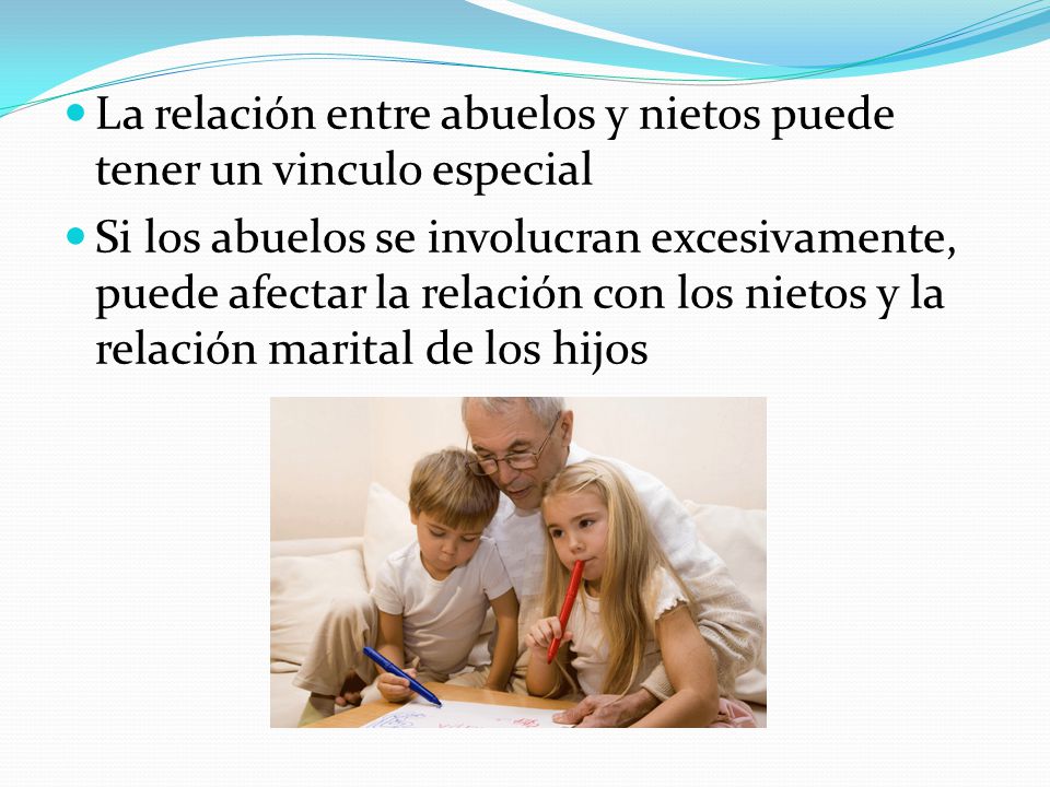 La relación entre abuelos y nietos puede tener un vinculo especial