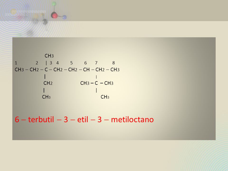 6  terbutil  3  etil  3  metiloctano