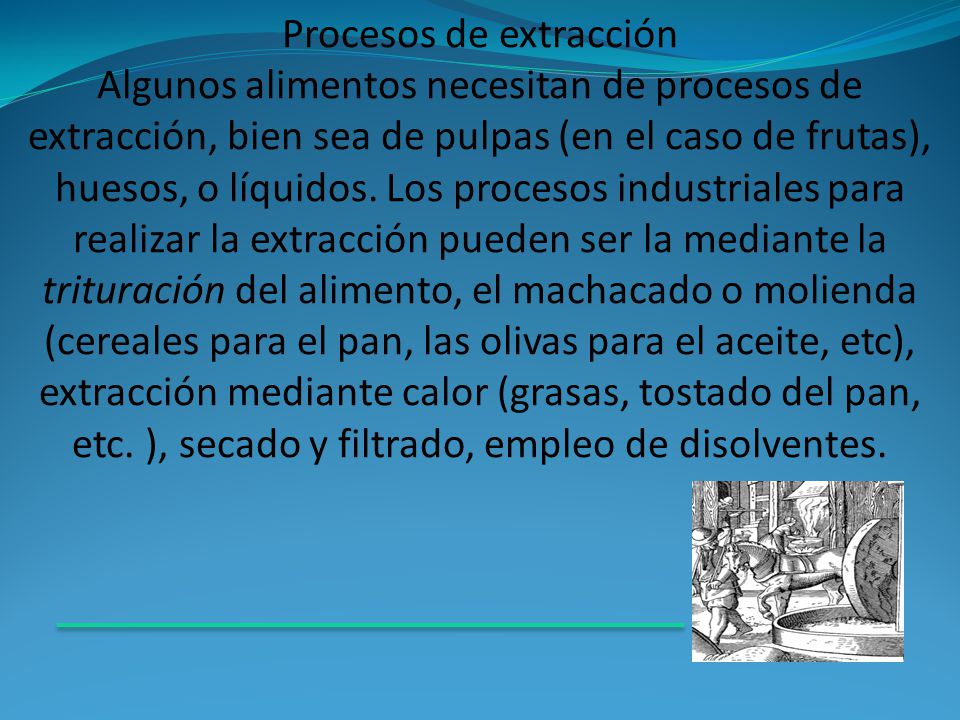 Procesos de extracción