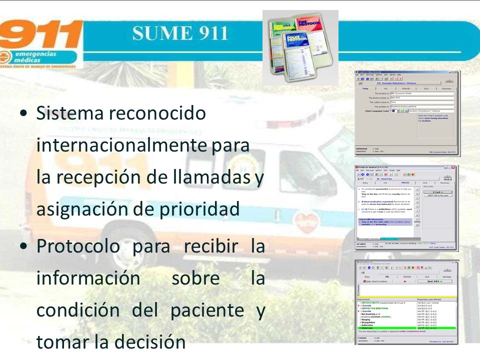 Sistema reconocido internacionalmente para la recepción de llamadas y asignación de prioridad
