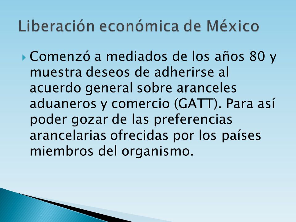 Liberación económica de México