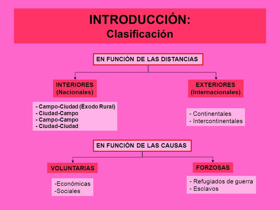 INTRODUCCIÓN: Clasificación