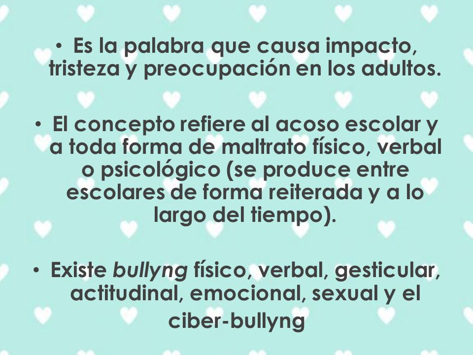 Es la palabra que causa impacto, tristeza y preocupación en los adultos.