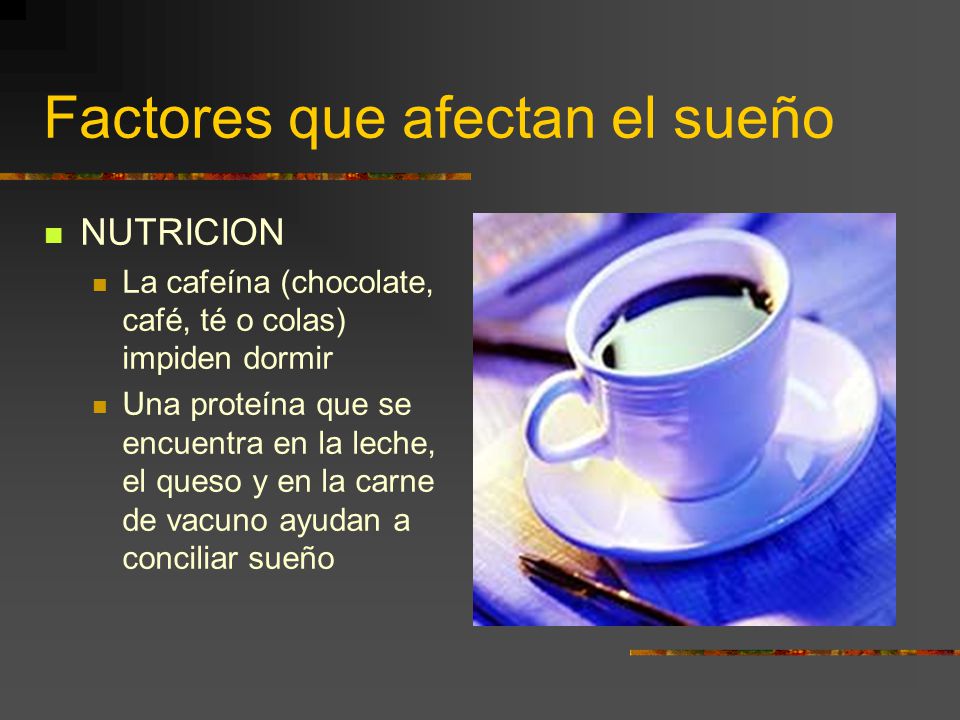 Factores que afectan el sueño