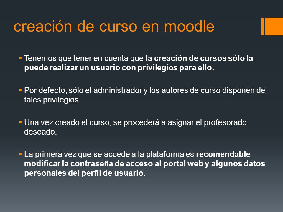 creación de curso en moodle