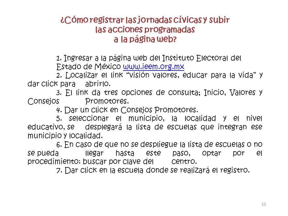 ¿Cómo registrar las jornadas cívicas y subir las acciones programadas