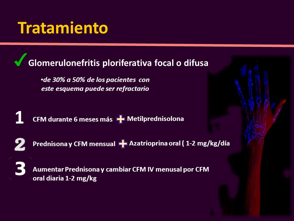 de 30% a 50% de los pacientes con este esquema puede ser refractario