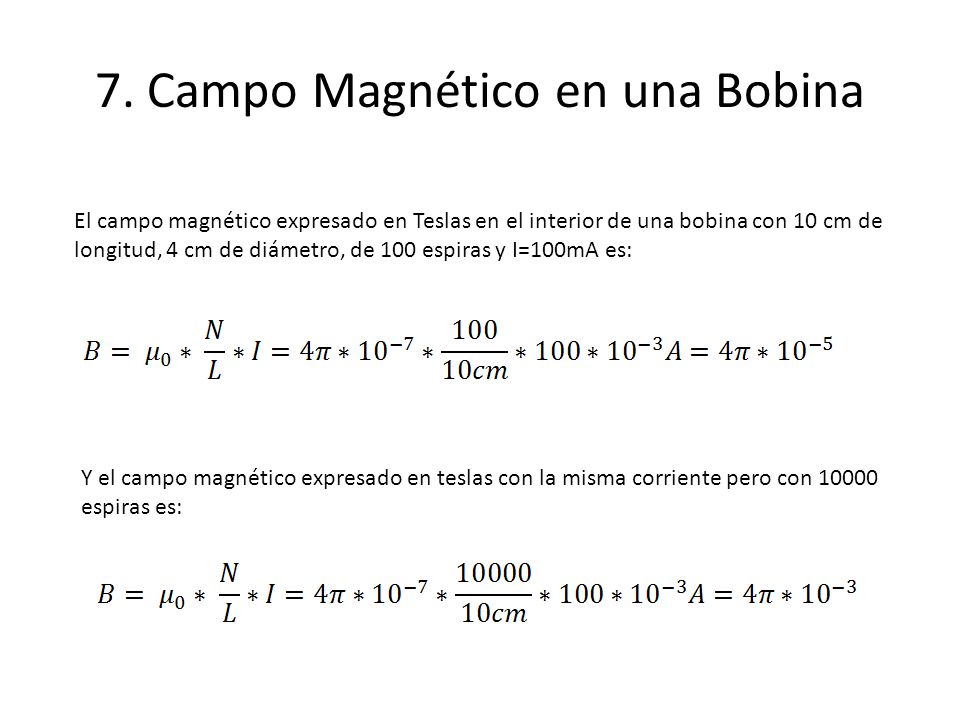 7. Campo Magnético en una Bobina