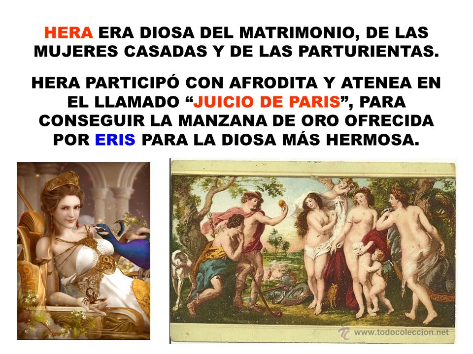HERA ERA DIOSA DEL MATRIMONIO, DE LAS MUJERES CASADAS Y DE LAS PARTURIENTAS.