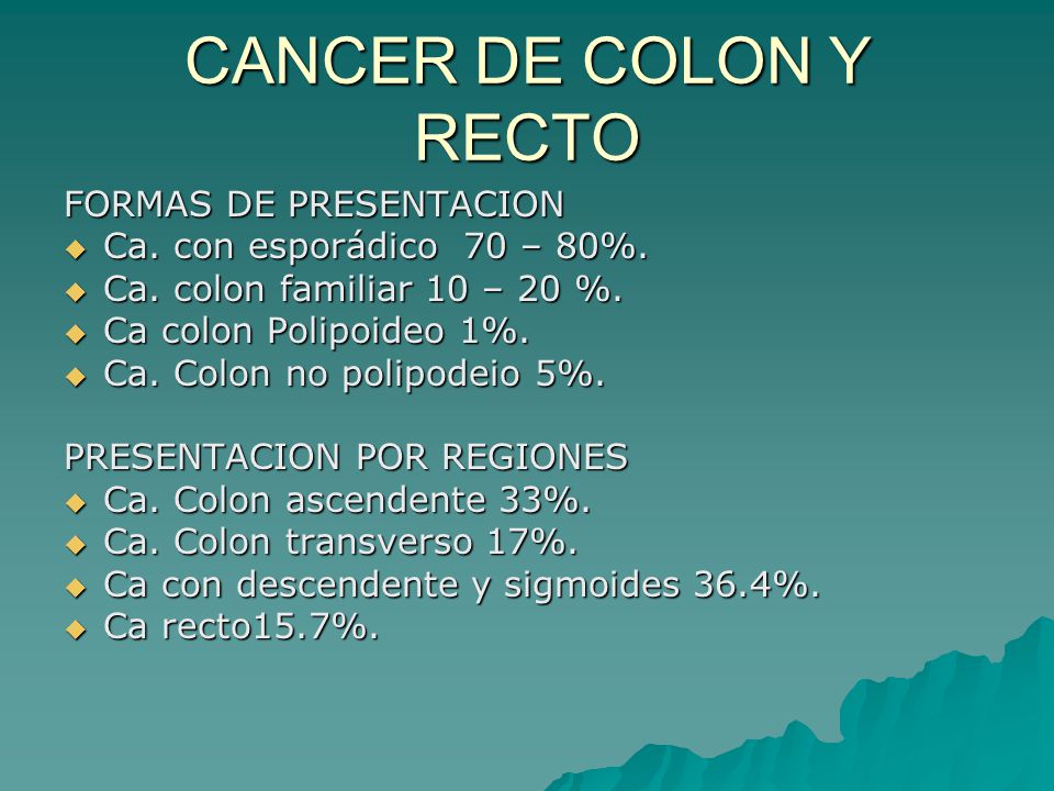 cancer de colon ppt