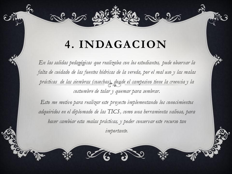 4. INDAGACION