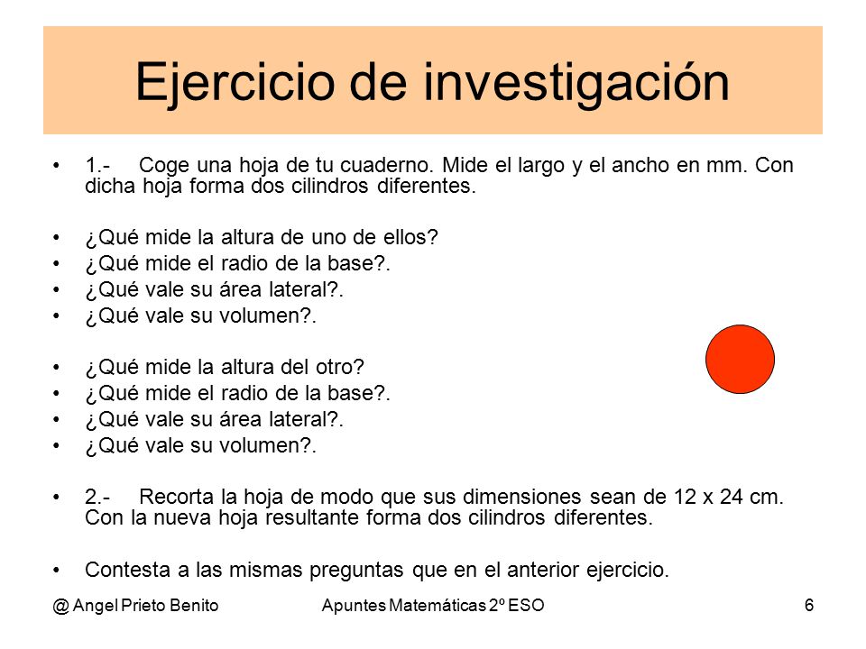 Ejercicio de investigación