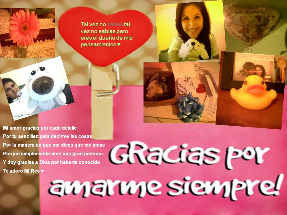 Tal vez no sabes tal vez no sabias pero eres el dueño de mis pensamientos ♥