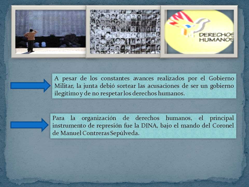 A pesar de los constantes avances realizados por el Gobierno Militar, la junta debió sortear las acusaciones de ser un gobierno ilegítimo y de no respetar los derechos humanos.
