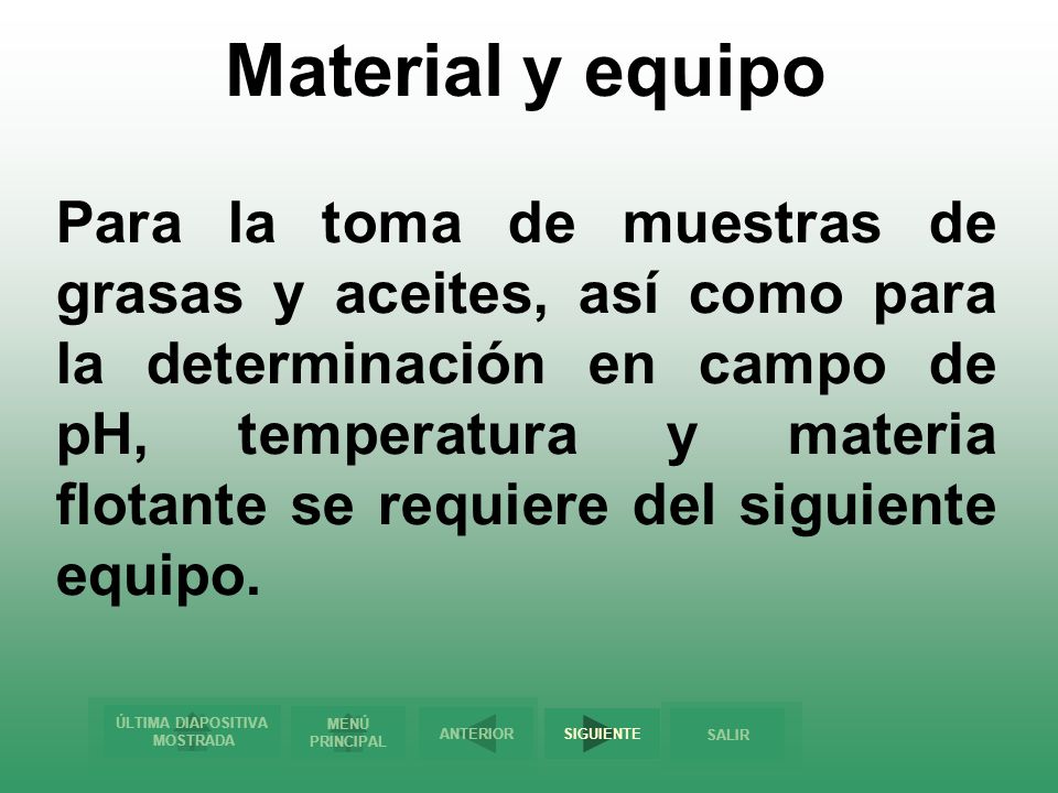 Material y equipo