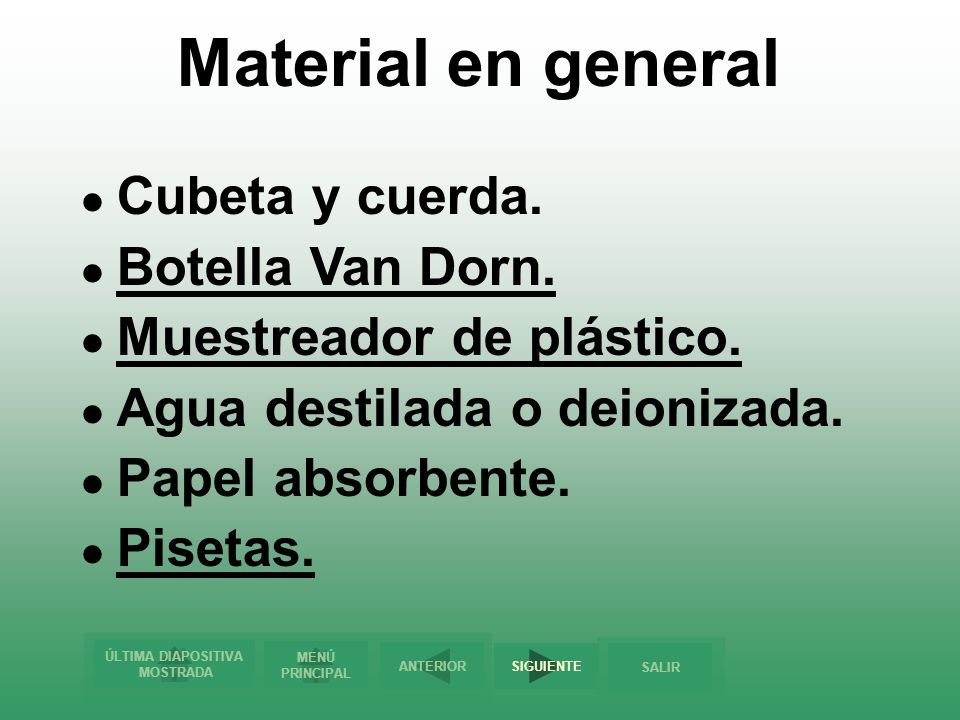 Material en general Cubeta y cuerda. Botella Van Dorn.