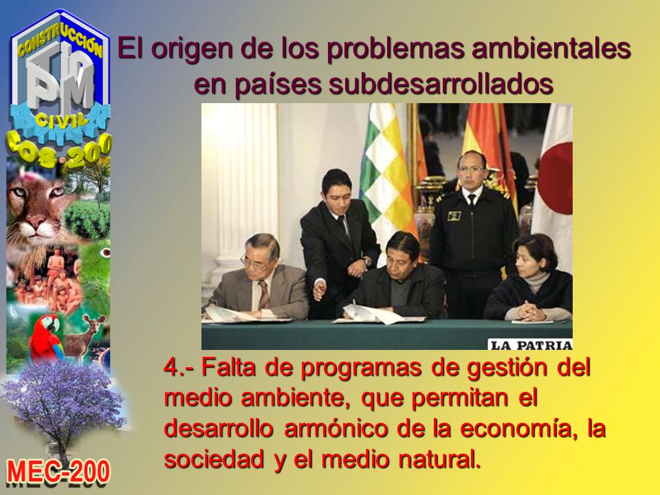 El origen de los problemas ambientales en países subdesarrollados