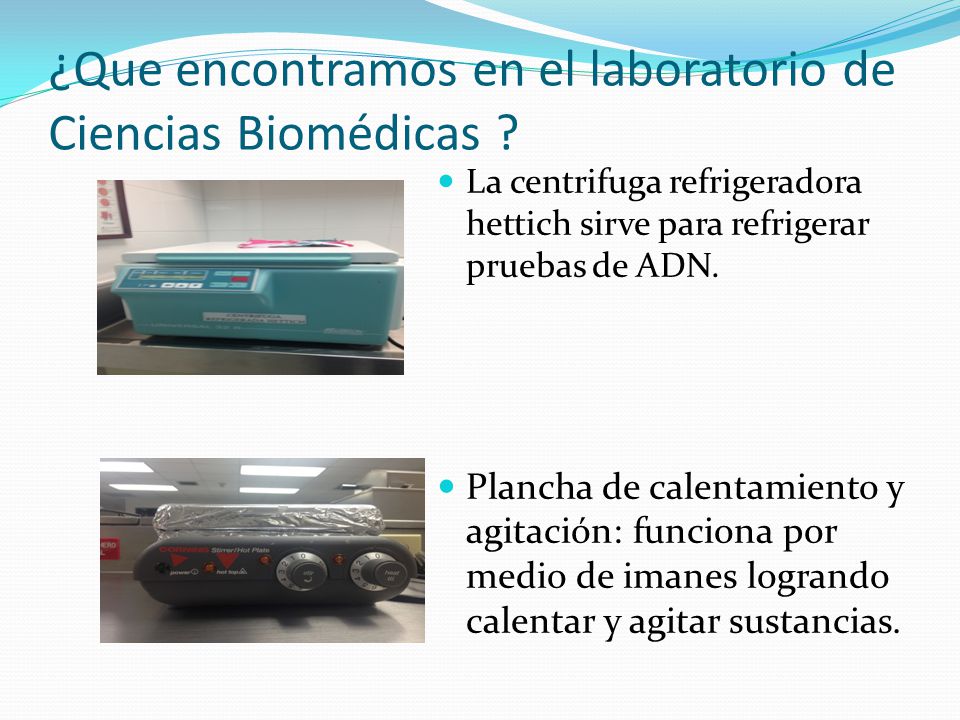 ¿Que encontramos en el laboratorio de Ciencias Biomédicas