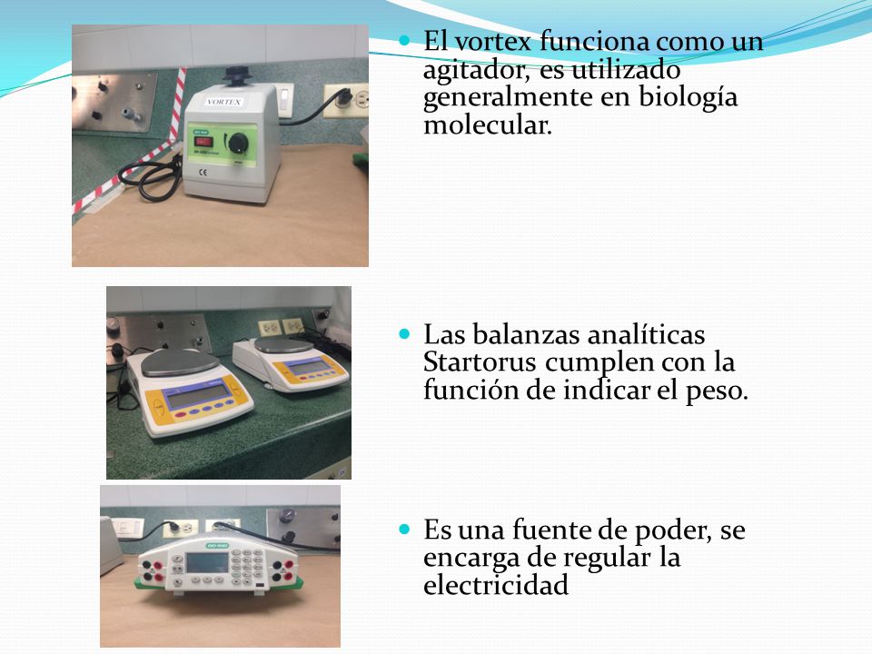El vortex funciona como un agitador, es utilizado generalmente en biología molecular.