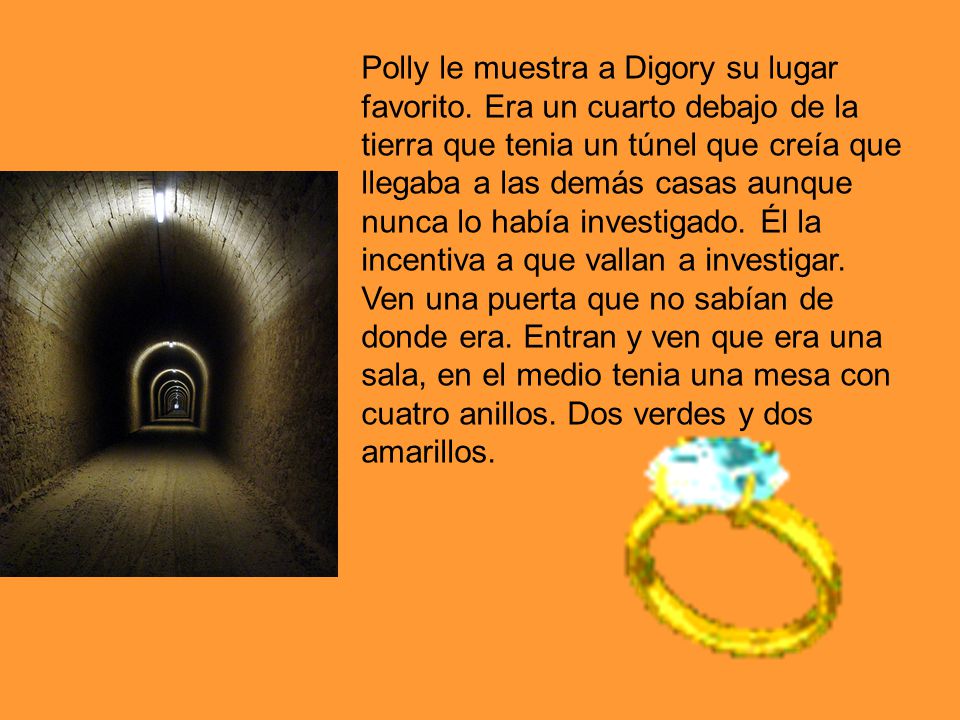 Polly le muestra a Digory su lugar favorito