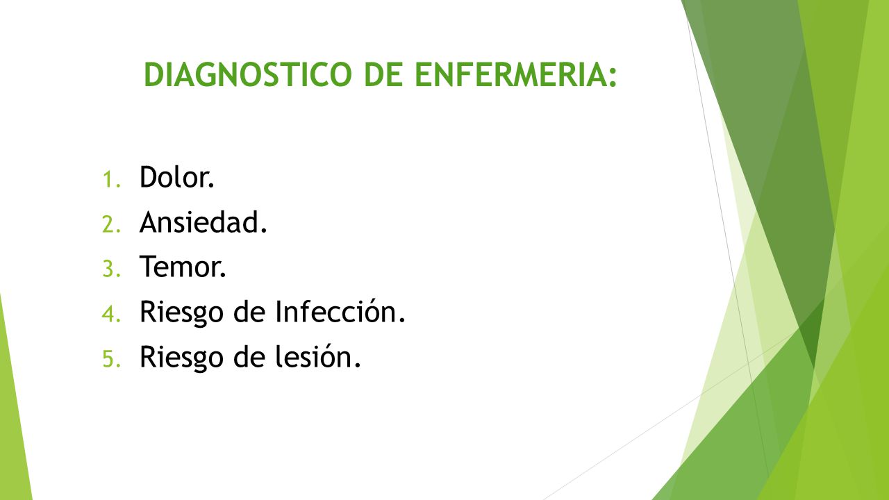 DIAGNOSTICO DE ENFERMERIA:
