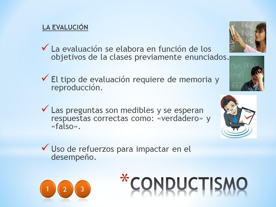 LA EVALUCIÓN La evaluación se elabora en función de los objetivos de la clases previamente enunciados.
