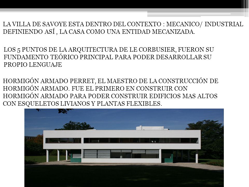 LA VILLA DE SAVOYE ESTA DENTRO DEL CONTEXTO : MECANICO/ INDUSTRIAL
