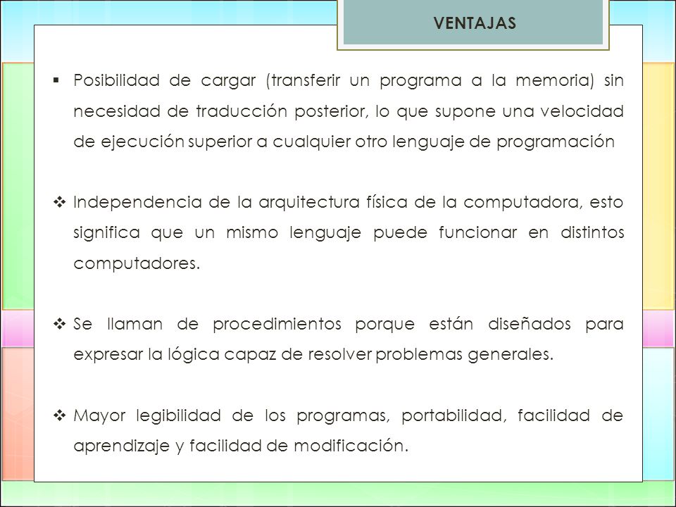 VENTAJAS