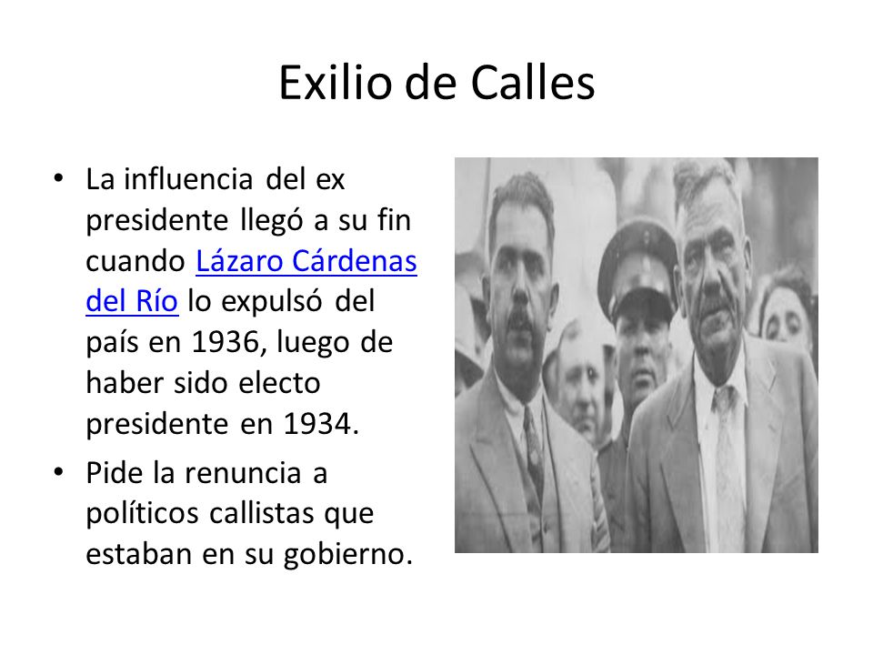 Exilio de Calles